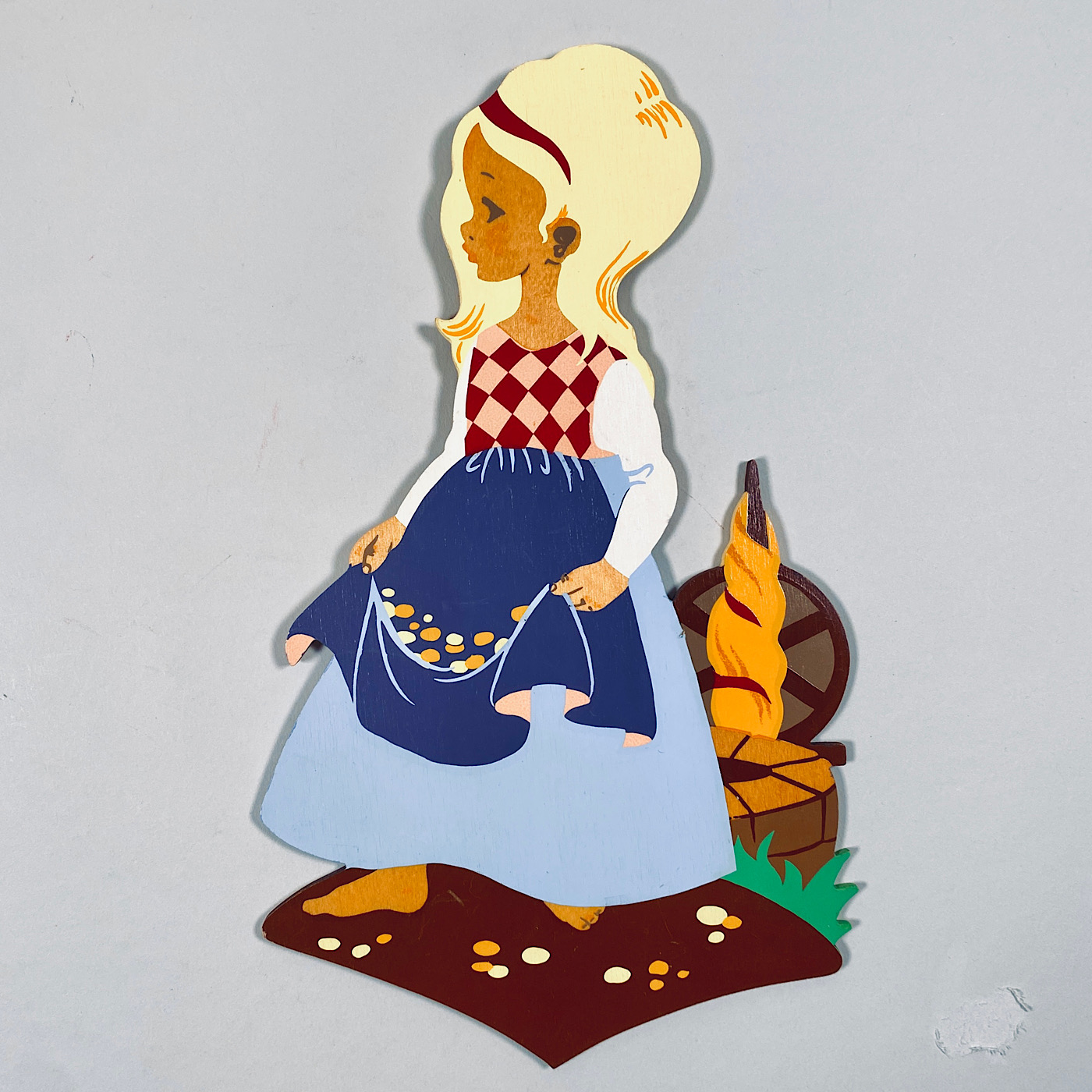 Märchenholzbilder German Wall Figures Goldmarie