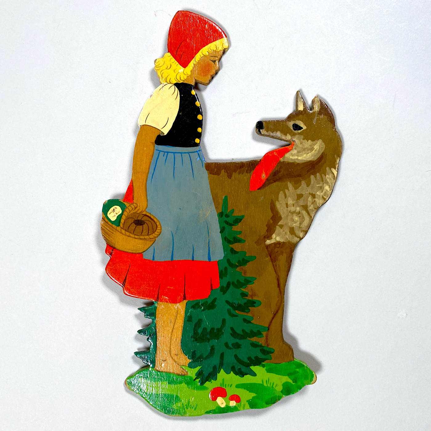 Märchenholzbild German Wall Figure Grossmann Reit im Winkl 