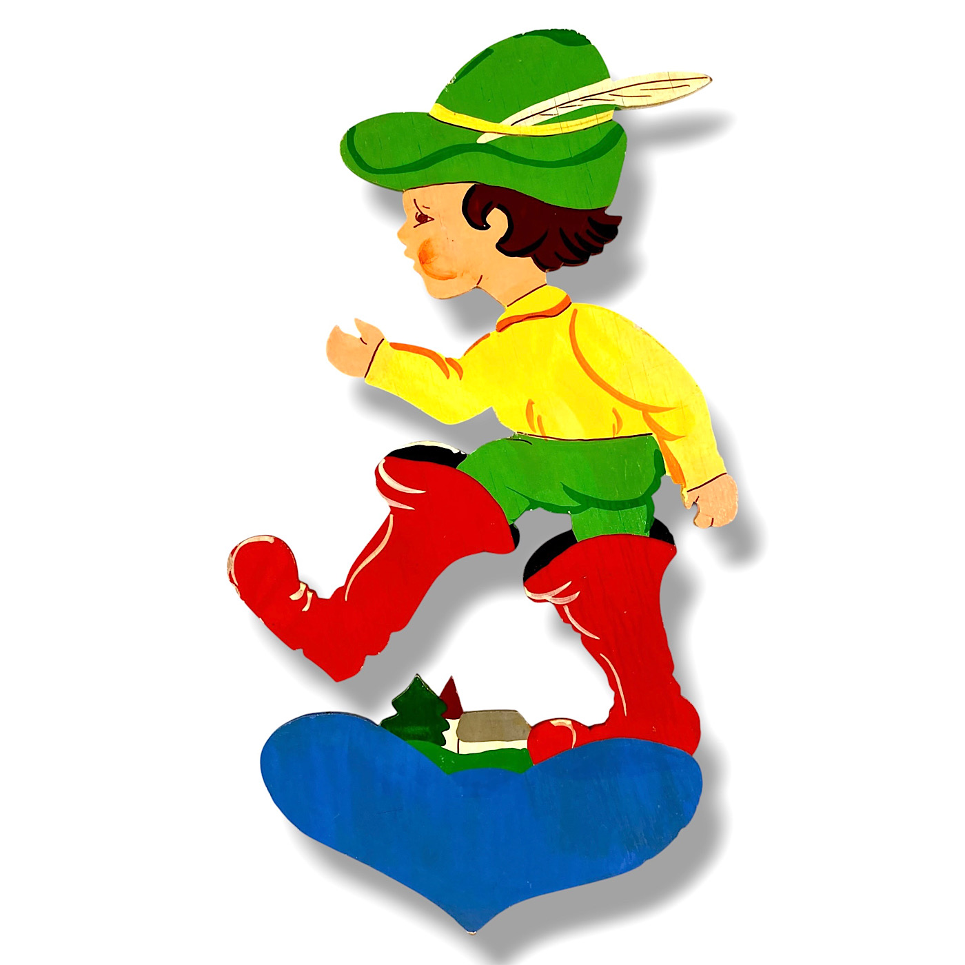 Märchen-Holzbild German Wall Figure Münchner-Kunst 
