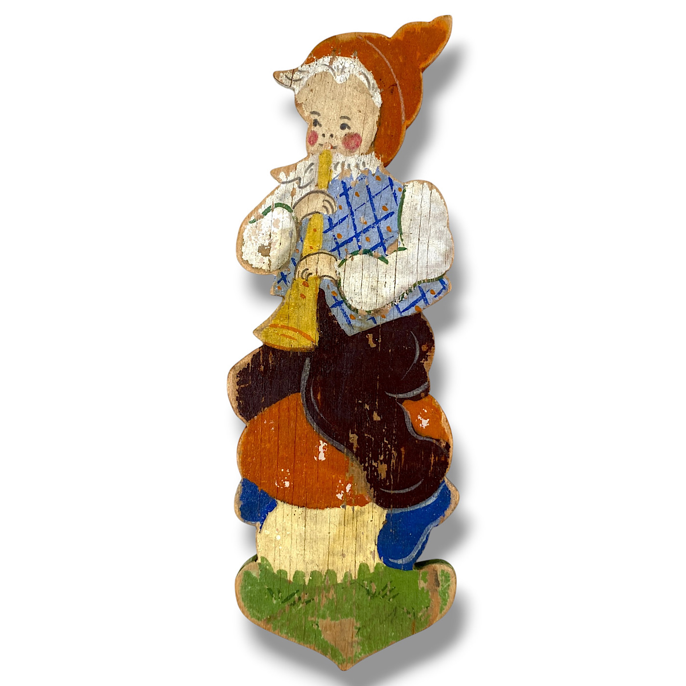 German Wall Figure Märchen-Holzbild Kunstgewerbliche Handarbeit 